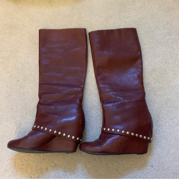BCBGeneration Brown Leather Boots - Picture 3 of 12